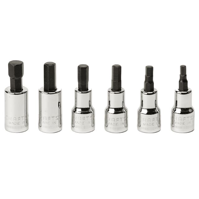 Craftsman 6 pc. Metric Hex Bit Socket Set, 3/8 in. Drive