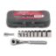 11 pc. Metric Socket Wrench Set, 6 pt. 1/4 in. Dr.