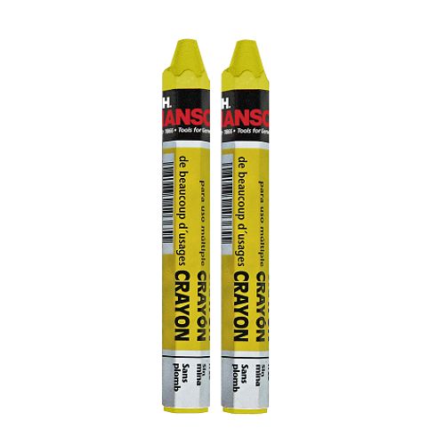 C.H. Hanson 2 pack of Yellow Lumber Crayons - CH10386 Best Price