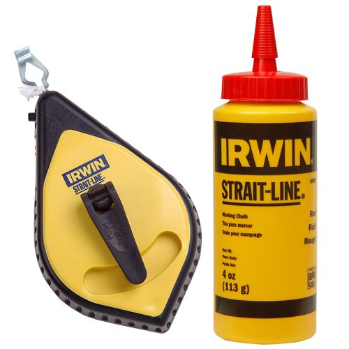 Irwin Strait-Line Fast Retrieve Chalk Reel with 4 oz. Red Chalk