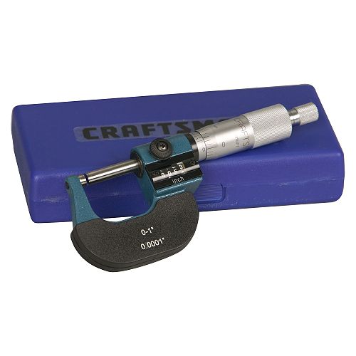 Craftsman Micrometer, Mechanical Digital, 0-1 in. Range - 38667