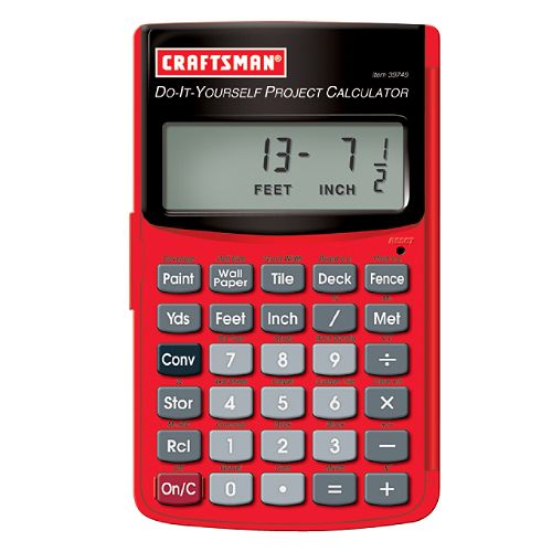 Craftsman Project Calculator - 39749