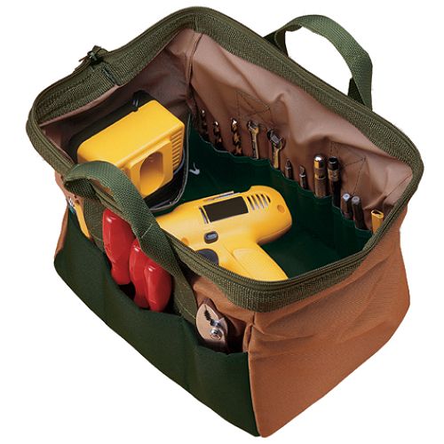 Bucket Boss 13 in. Gatemouth Tool Bag with Deluxe Grade Bucket Tool Organizer - BB-06007BB Best Price