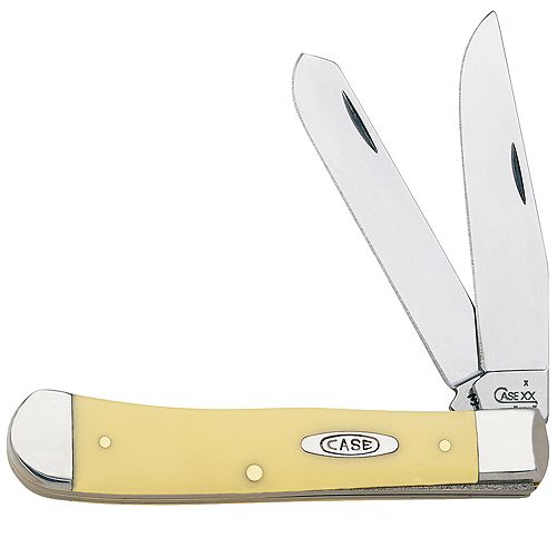 Case Trapper Knife - Yellow Handle - 1613254CV Best Price