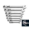 7 pc. Locking Flex Ratcheting Wrench Set, Standard