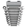 8 pc. Metric Pawless Ratcheting Combination Wrench Set