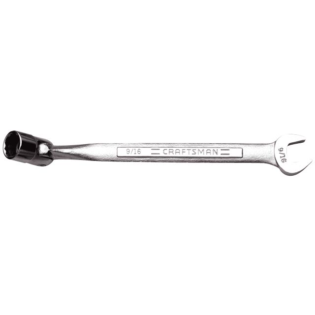 Craftsman 9/16 in. Wrench, Open End/Socket End