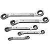 5 pc. Wrench Set, Offset Ratchet SAE
