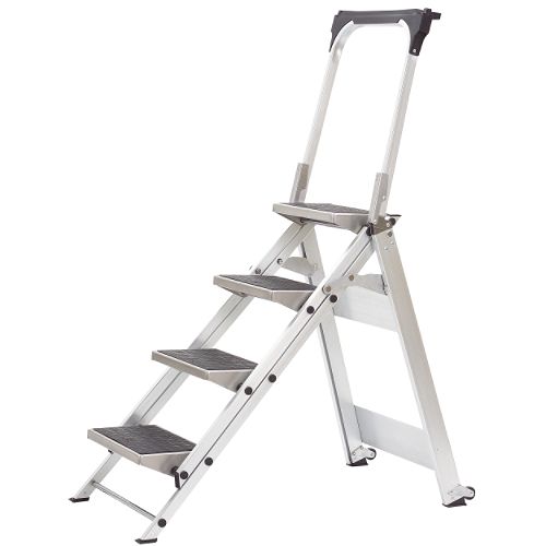 Little Giant 4-Step Ladder with Bar  Little Jumbo Safety Step - 10410BA Best Price