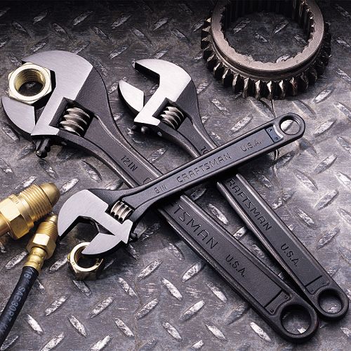 Craftsman 3 pc. Adjustable Wrench Set, Black Oxide - 44061