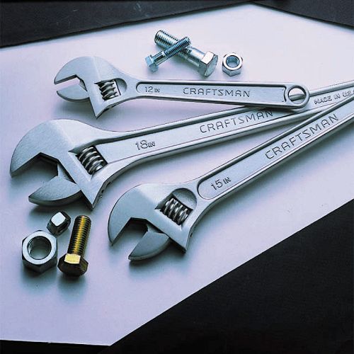 Craftsman 3 pc. Adjustable Wrench Set, Giant Size - 44916