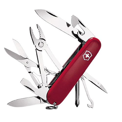 Victorinox Deluxe Tinker Knife with Leather Belt Pouch - 53822 Best Price