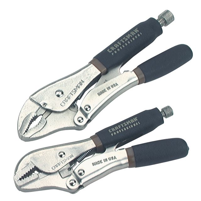 Craftsman Professional 2 pc. Locking Plier Set includes 10 WR and 7R Pliers