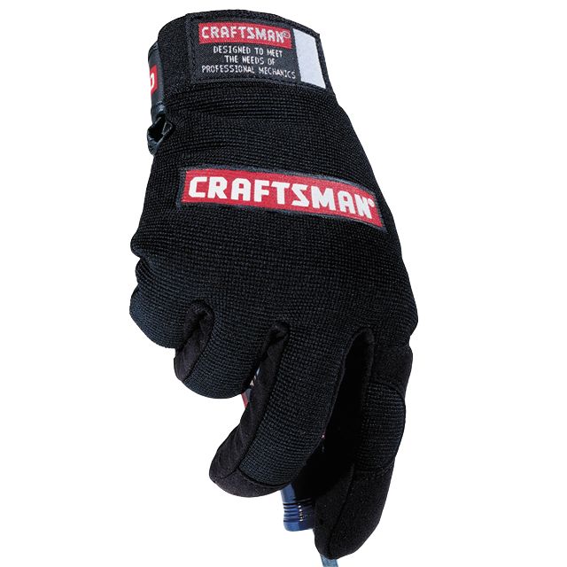 Craftsman Mechanics Gloves, Extra Large, Black