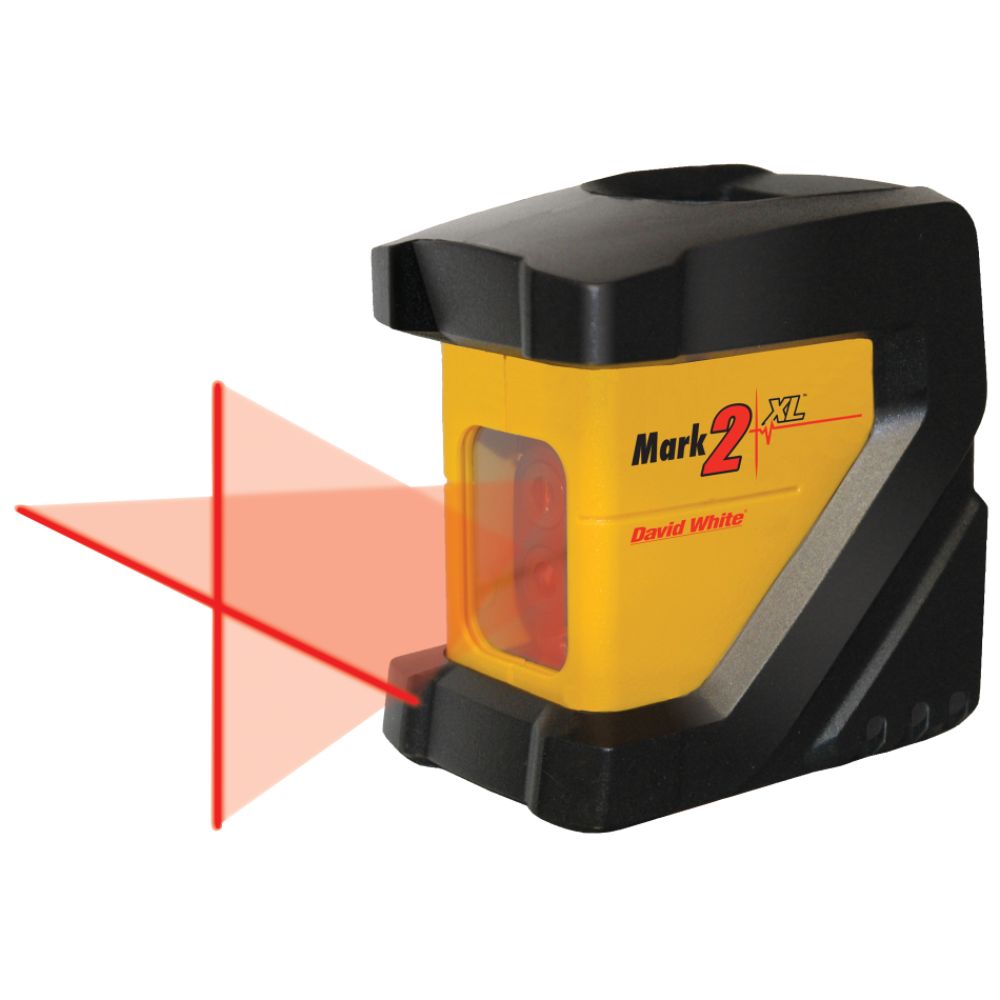 David White Mark 2 XL Interior/Exterior Self-Leveling Laser Cross Level