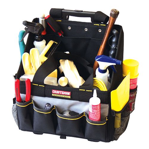 Craftsman Professional 7-Pocket 14 in. Collapsible Rolling Tool Bag - 48345 Best Price