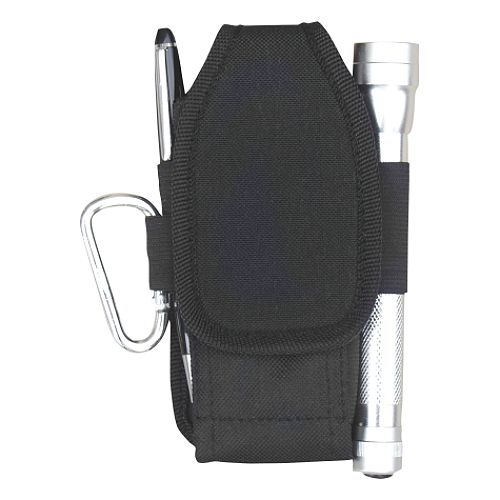 Craftsman Cell Phone Holder with Pen, Flashlight, Snap Hook - 48427