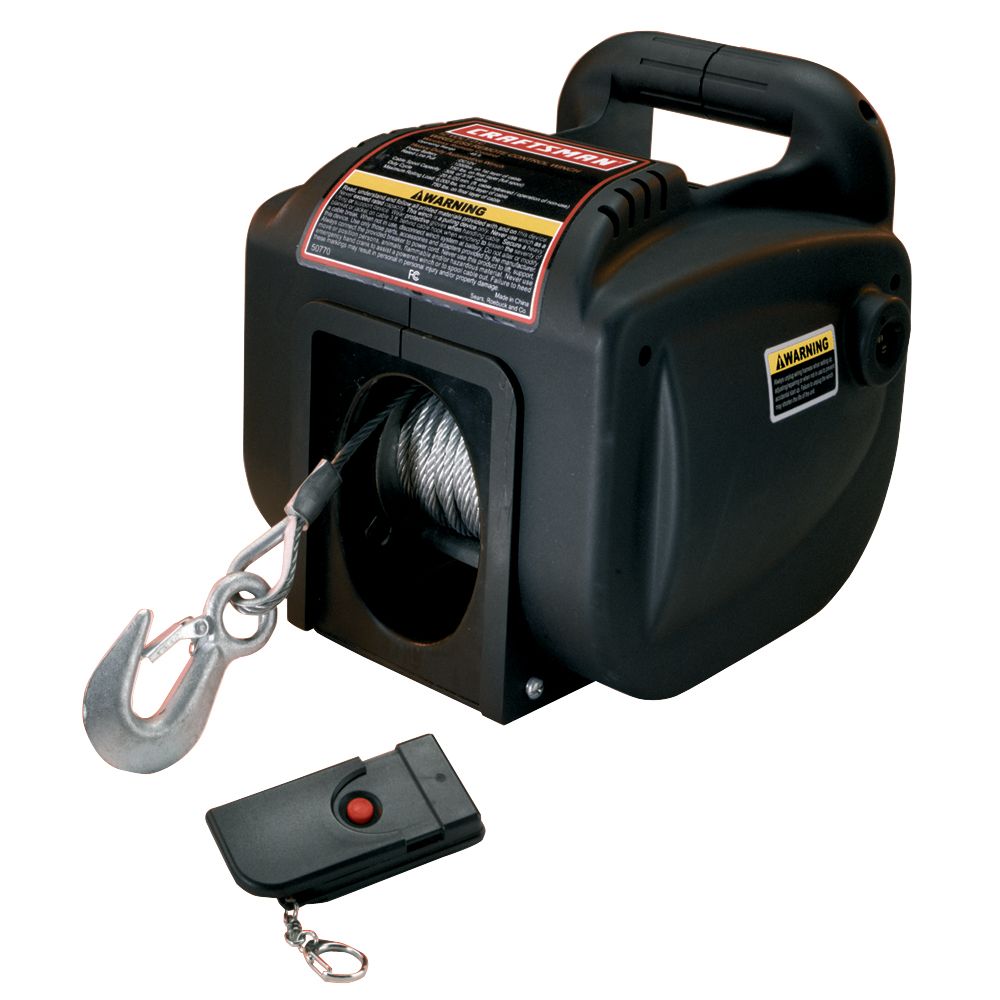 Craftsman Portable Winch, Wireless Remote Controlled
