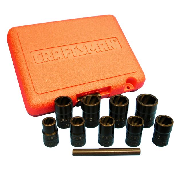 10 pc. Impact Grade Bolt-Out Damaged Bolt/Nut Remover