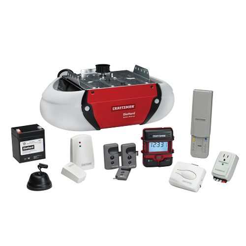 Craftsman Garage Door Opener System with Die Hard Battery Back-Up Belt Drive - 53939