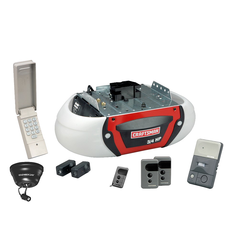 New Craftsman 3/4 hp Garage Door Opener, Chain Drive 