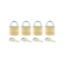 1-1/4 in. Brass Padlock, 4 Pk.