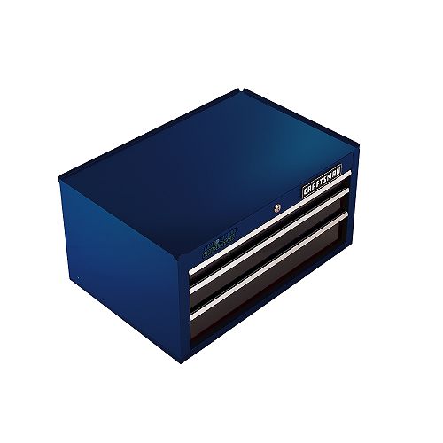 Craftsman 3-Drawer  26 in. Ball-Bearing Intermediate Chest  Midnight Blue Best Price