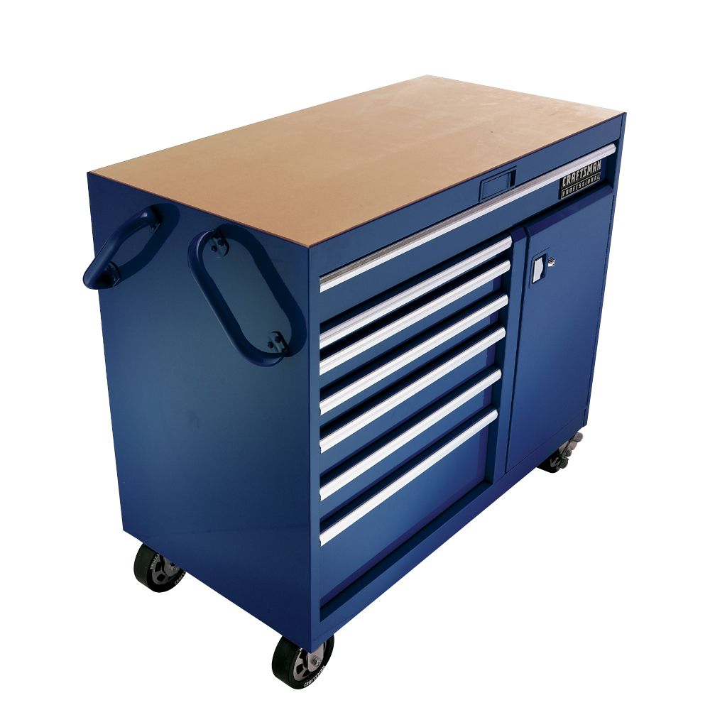 Craftsman Professional 7-drawer, 46 in. Cart, Midnight Blue