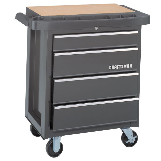 Craftsman 4-Drawer Mobile Tool Cabinet, Professional Quality