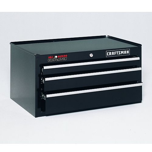 Craftsman 3-Drawer Intermediate Chest  26-1/2 in. Wide  Ball Bearing  Black Best Price