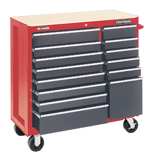 Craftsman 14-Drawer Mobile Tool Cart  40 in. Wide  Ball Bearing Best Price