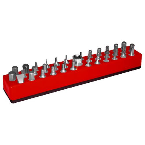 Mechanics Time Savers Magna Caddy 1/4 Hex Bit Organizer / 37-Hole (Red) - MTS581 Best Price