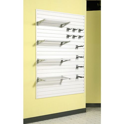 Flow Wall 24' FLOW WALL SHELF DELUXE Starter Set - White - FWS4812-6WB4 Best Price