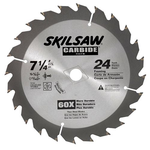 Skil 7-1 4 in. 24T Carbide Circular Saw Blade at Arc Home Products