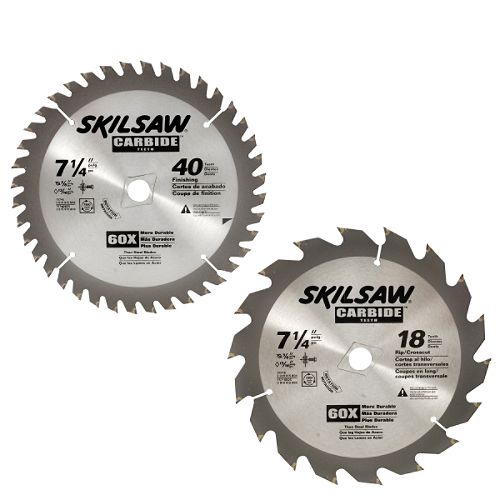 Skil 7-1 4 in. 40T 18T Carbide Circular Saw Blades, 2 pk.