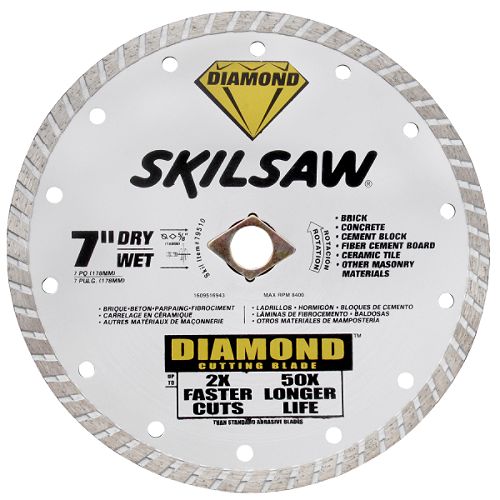 Skil 7 in. Diamond Wet Dry Circular Saw Blade