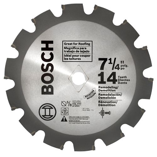 Bosch 7-1 4 in. 14T Dyanite C-2 Carbide Circular Saw Blade 