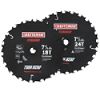 7-1/4 in. Titanium Circular Saw Blades - 2 pack