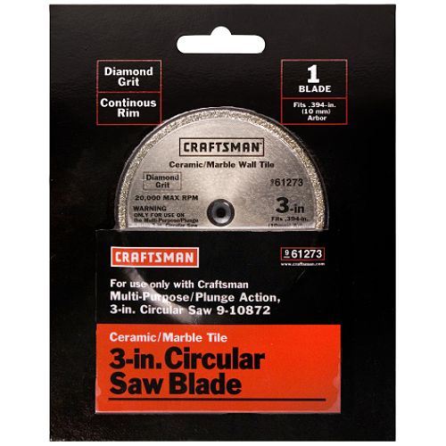 Craftsman 3 in. Diamond Grit Circular Saw Blade - 61273