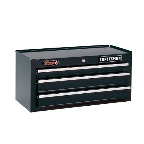 Craftsman 26 in. 3-Drawer Ball-Bearing Intermediate Chest - Black Best Price