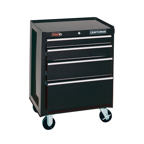 Craftsman 26 in. 4-Drawer Ball-Bearing Roll-Away - Black Best Price