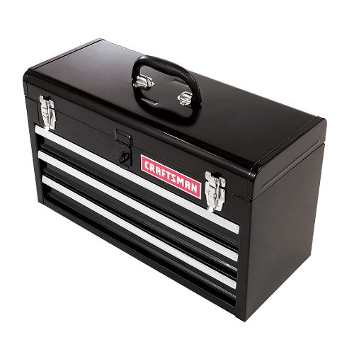 Craftsman 3-Drawer Portable Chest  Black Best Price