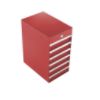 6-Drawer Quiet Glide Tool Caddy, Red