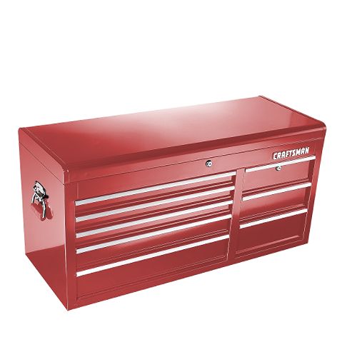 Craftsman 40 in. Wide 8-Drawer Quiet Glide Chest  Red Best Price