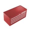 12 in. Deep 4-Drawer Quiet Glide Intermediate Chest, Red