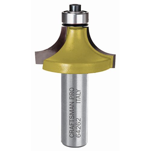 Craftsman Professional 1 2 in. Radius Rounding Over Router Bit, 1 2 Shank by