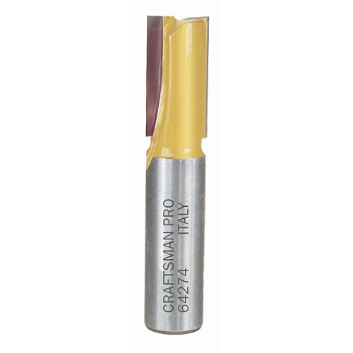 Craftsman Professional 1/2 in. Diameter by 1 Inch Double Flute Straight Router Bit  1/2 Shank - 64274 Best Price