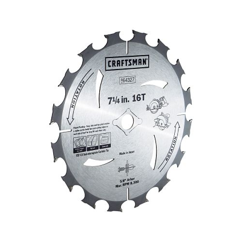 Craftsman 7-1 4 in. Premium Corded Circular Saw Blades - 16T - 64327