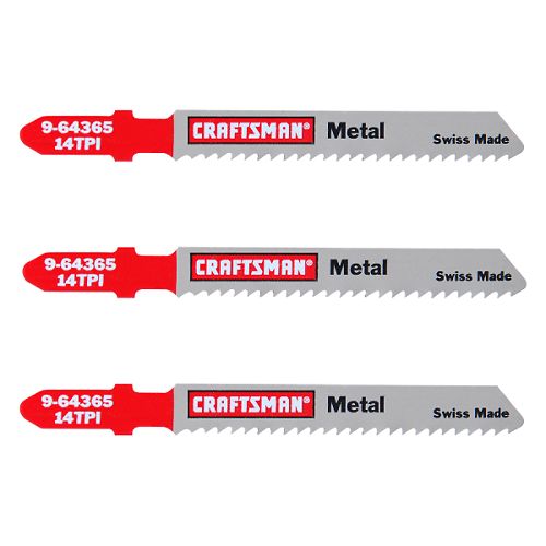 Craftsman 4 in. Jigsaw Blades, Thick Metal, 14 TPI, 3 pk. - 64365 