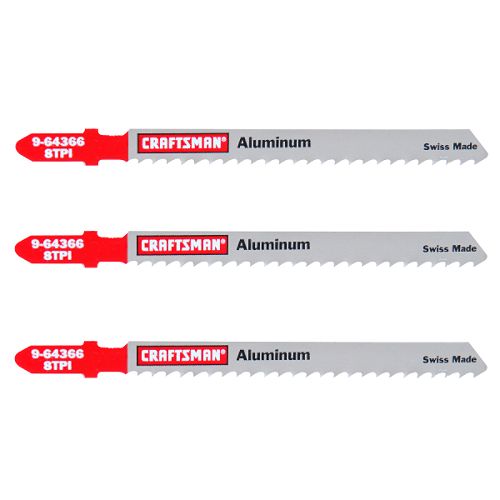 Craftsman 4 in. Jigsaw Blades, Aluminum, 8 TPI, 3 pk. - 64366 